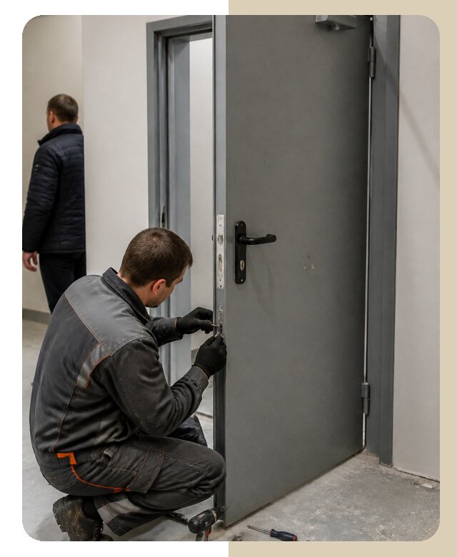Ремонт противопожарной двери в Мысках по цене 6593 р. | ДвериЛегко-Мси